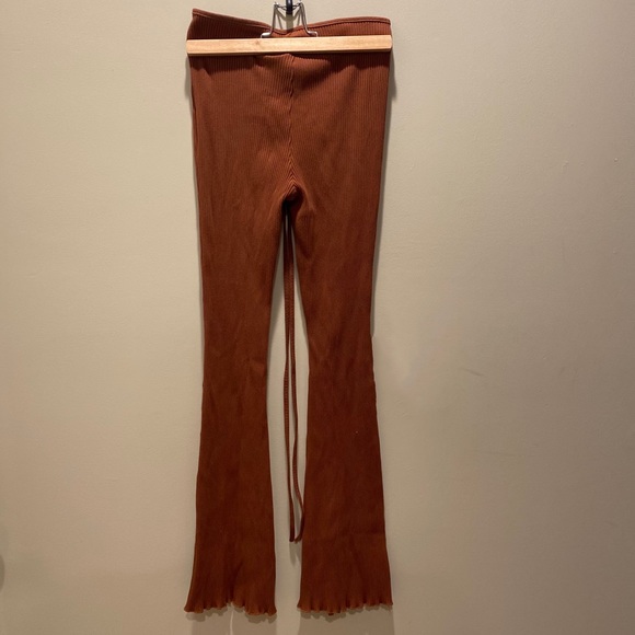 Shein Cinched Waist Brown Pants - Picture 4 of 4